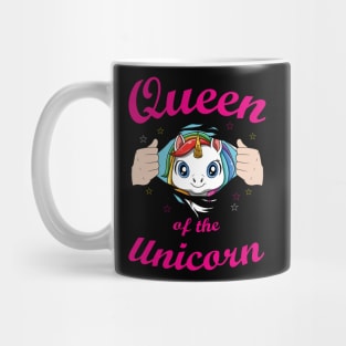 Cute Unicorn Horn Pretty Rainbow Colors Funny Quote Mug